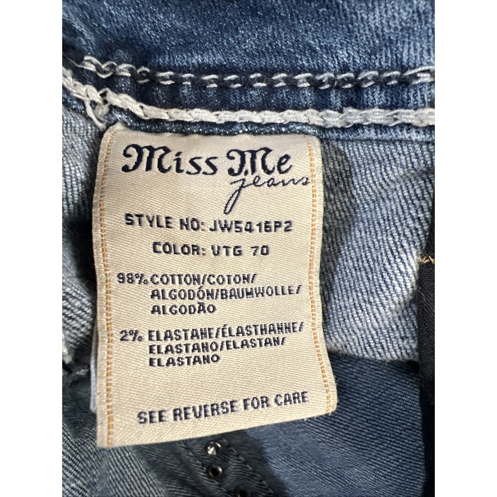 Miss Me Women's Capri Jeans Size 31 Embellished Western - Picture 9 of 9